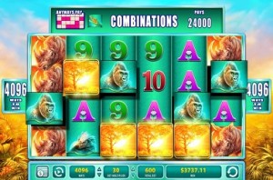 4 multipliers Raging Rhino Slot